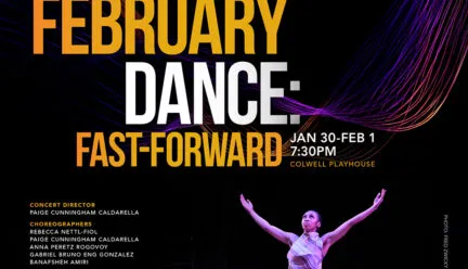 A dancer reaches out her arms