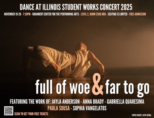 a woman bending backwards in the dim light