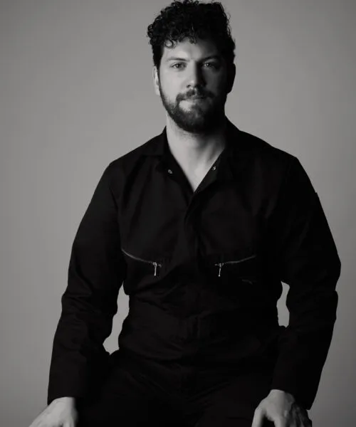 black and white photo of Hollis