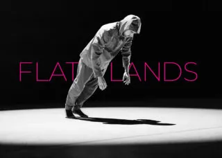 a man falling forward