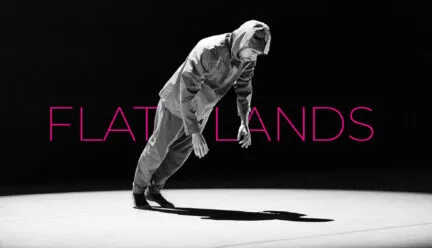 a man falling forward