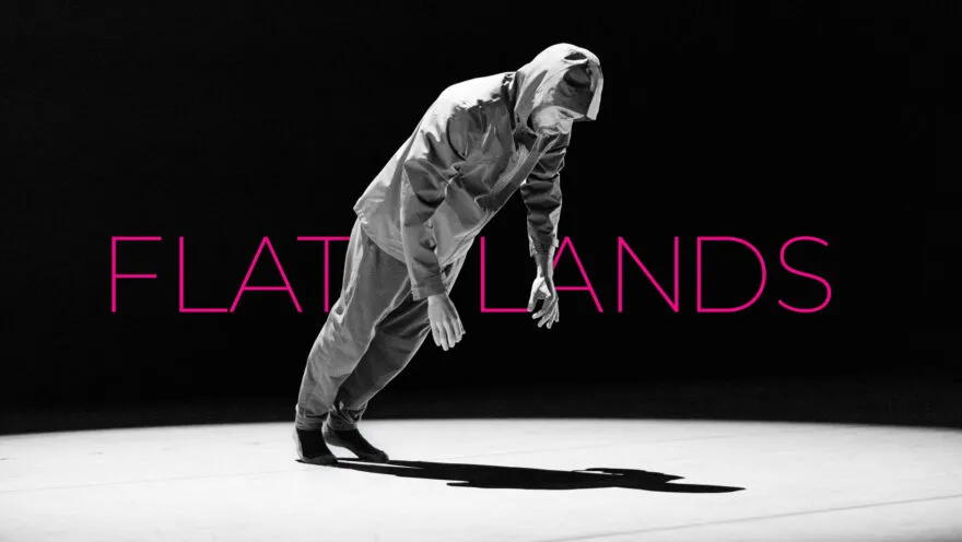 a man falling forward