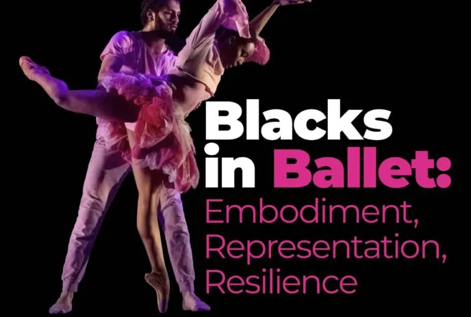 a female dancer hovering