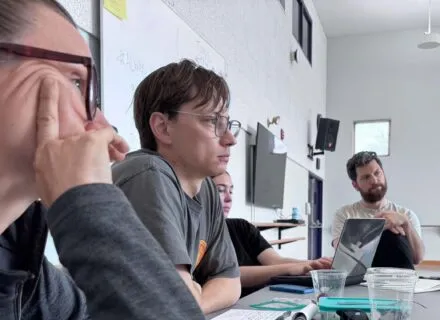 dancers listen attentively in class