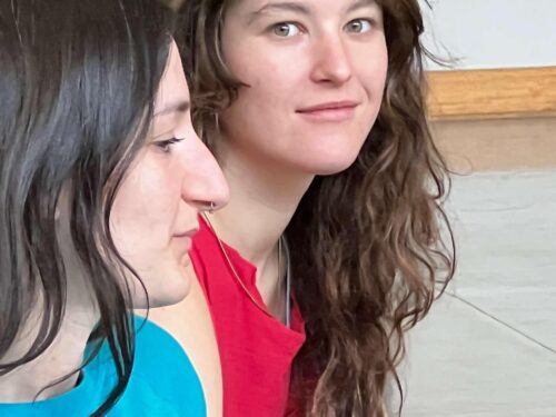 dancers looking at camera