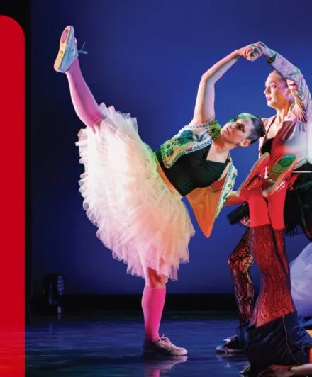 dancers jumping through the air