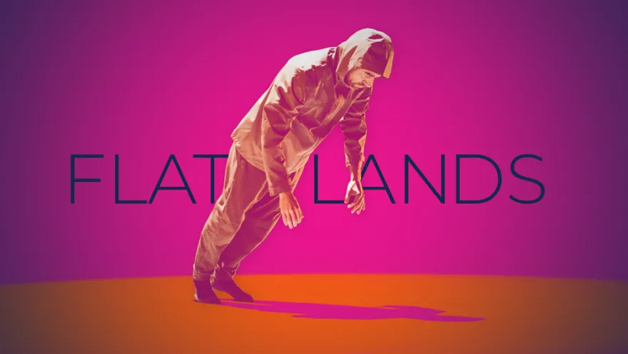 a man falling forward
