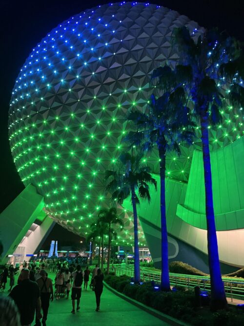Outside view of Epcot Center