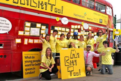 My City Too members leading a Young Planners forum during the London Architecture festival 2010.