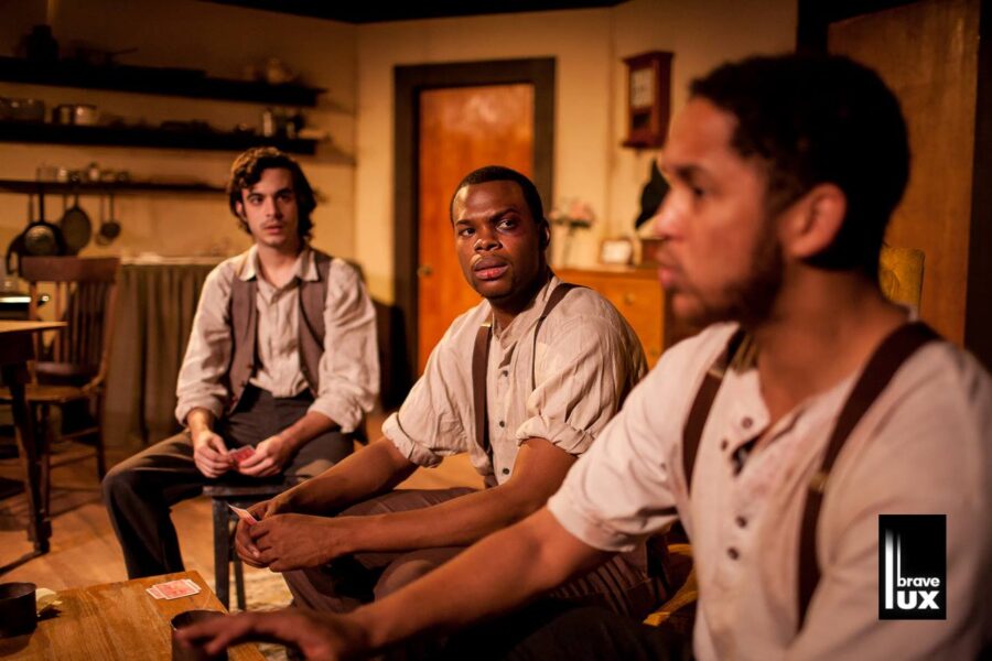 Genesis by Mercedes White. From left: Kelson Michael McAuliffe, Tyrone Phillips and Julian Parker