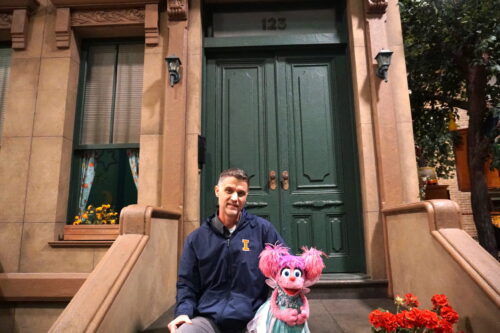 Paul Rudolph with Abby Cadabby