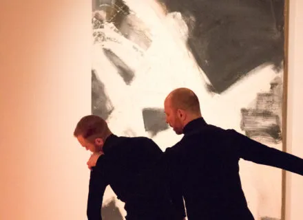 Dancers in art museum