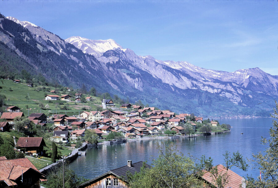 Lucerne, Switzerland, a nearby village