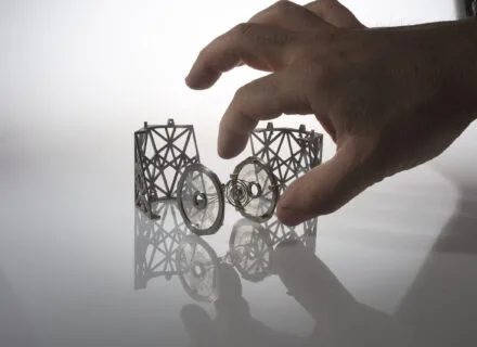 hand with intricate moon chamber