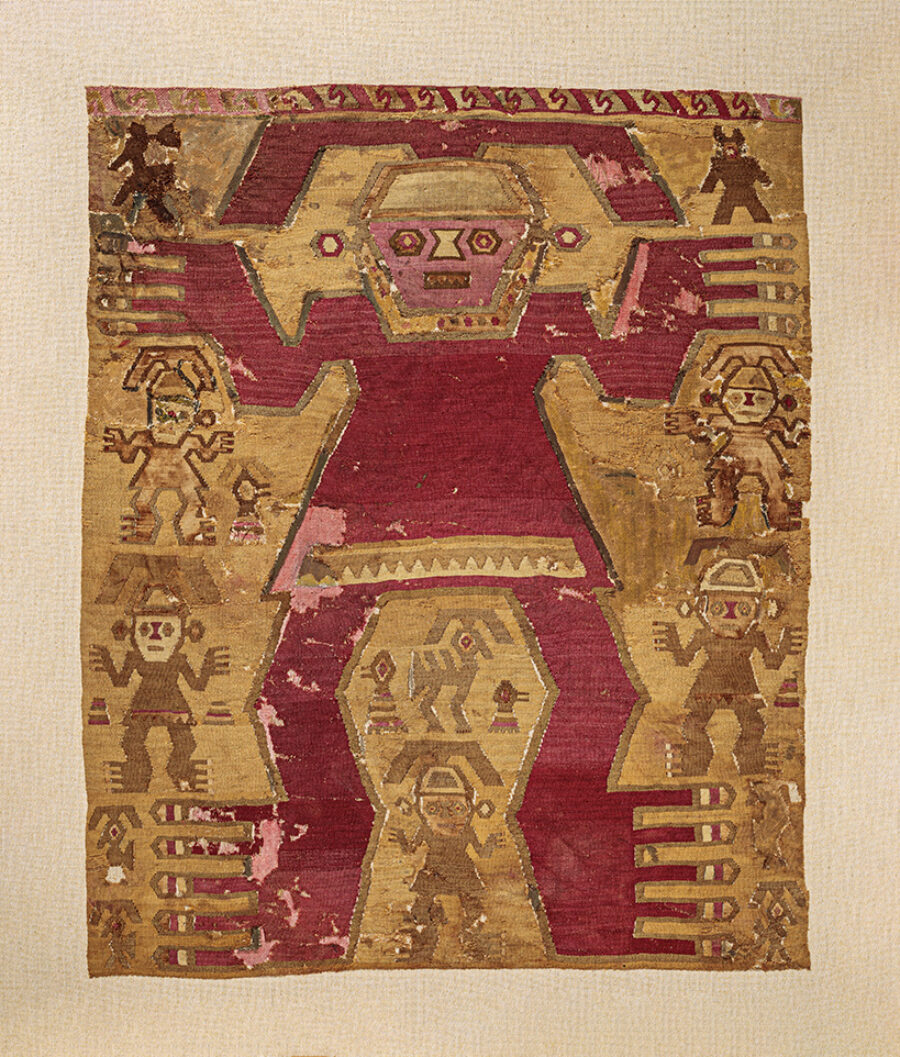 Textile Panel Fragment Chimu North Coast, Peru 1400-1532 CE Camelid hair and cotton 24 ¼ x 27 ¼ in. 1967-29-424