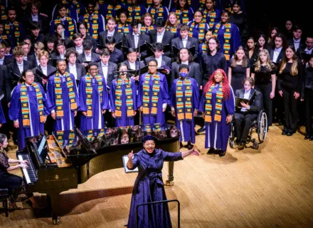 The University of Illinois Black Chorus conducted by Dr. Ollie Watts Davis