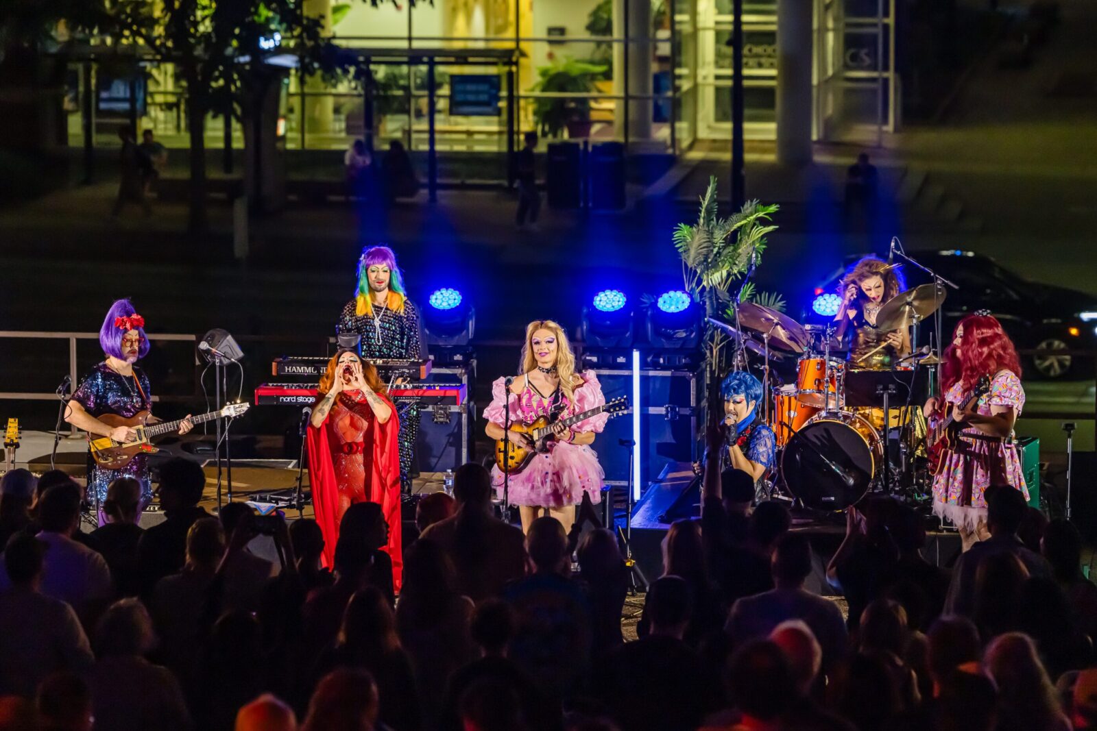 People playing music on stage