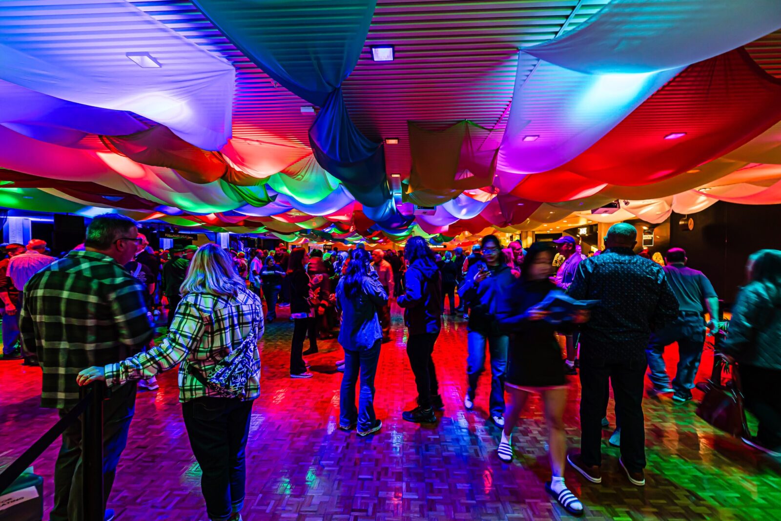 People in the lobby of Krannert Center